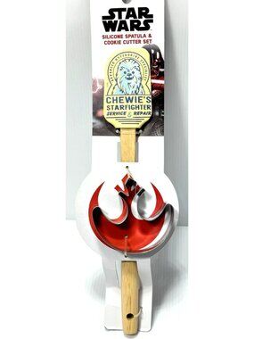 Star Wars Silicone Spatula & Cookie Cutter Set Disney Chewie's Starfighter